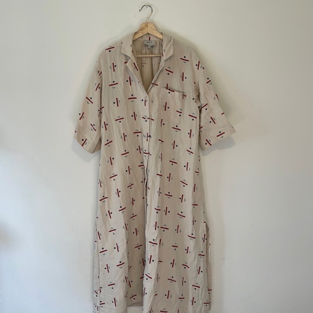 COPY - Madewell x Caroline Z Hurley cover up maxi shirt dress